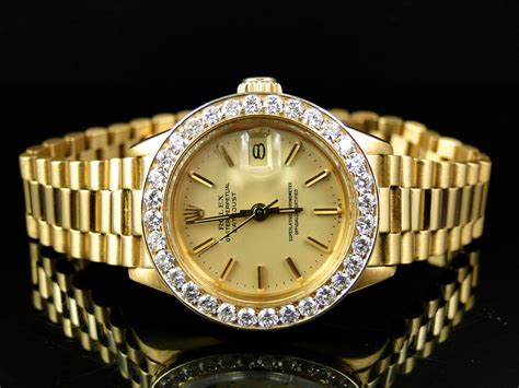 ladies 18k gold rolex datejust watch|Rolex Datejust 18k gold men's.